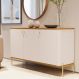 Buffet Nova Orleans Off White Nature Dourado