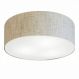 Plafon Cilíndrico Md-3006 Cúpula em Tecido 60x15cm Rústico Bege - Bivolt