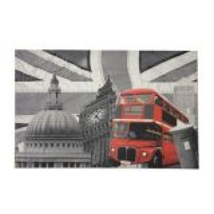 Quadro Onibus Uk Decorativo Sala Escritorio Tela Tecido Lona