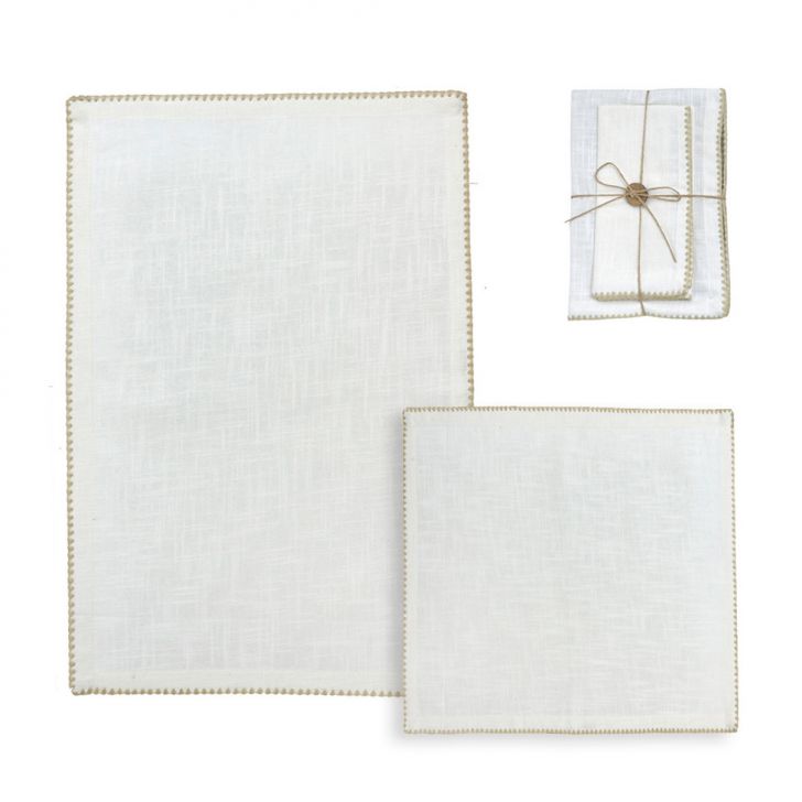 Lugar Americano Com Guardanapo Espressione Bege