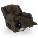 Poltrona do Papai Reclinável Pietra Glider Giratória USB FH9 PU Marrom - Mpozenato
