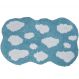 Tapete Quarto Infantil 60x100cm Azul Nuvem