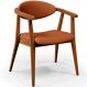 Poltrona Decorativa Para Sala de Estar Jantar Cecília L02 Tecido Terracota - Lyam Decor