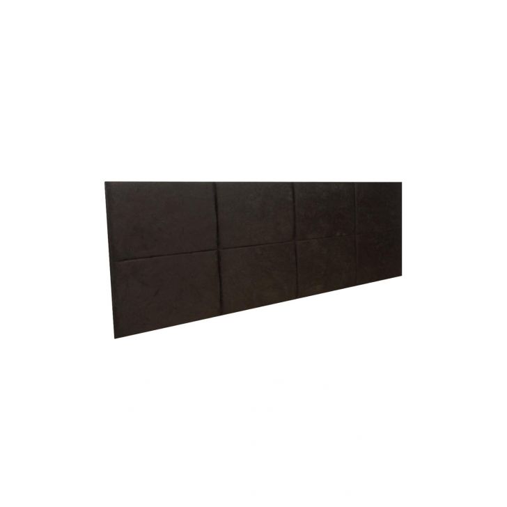 Cabeceira Estofada King 8 Blocos Não é Segredo Suede Amassado Marrom Escuro 195x60