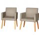 2 Poltronas Resistente para Recepção Confortável Escritório MOBLAN decor