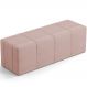 Puff Decorativo Living Sala de Estar 140 cm Roma W01 Linho Rosê - Lyam
