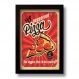 Quadro Decorativo Pizza Vintage 33x43 cm