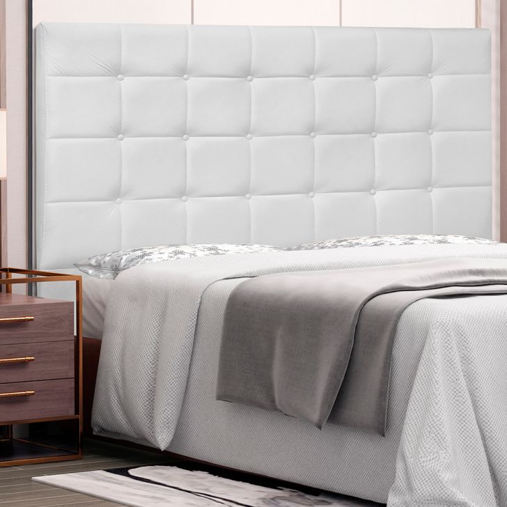 Cabeceira Queen Verona Poliuretano Branca