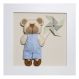 Quadro Decorativo Ursinho Com Catavento Quarto Bebê Infantil Menino