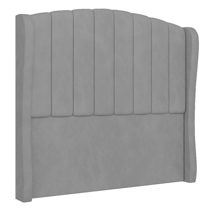 Cabeceira Casal Queen Cama Box 160cm Glenda Z04 Veludo Cinza - Mpozenato