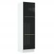 Paneleiro Madesa Lux 60 cm 3 Portas - Branco/Preto