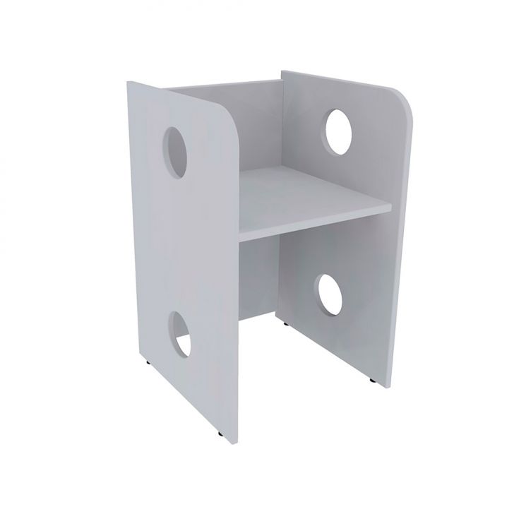 Banco | Banqueta Infantil KitCubos Cinza