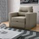 Sofá Cama 1 Lugar Italo Suede Cappuccino