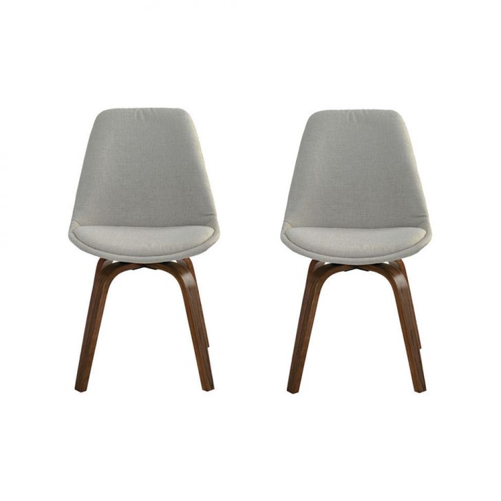 Conjunto de 2 Cadeiras Lis Bege
