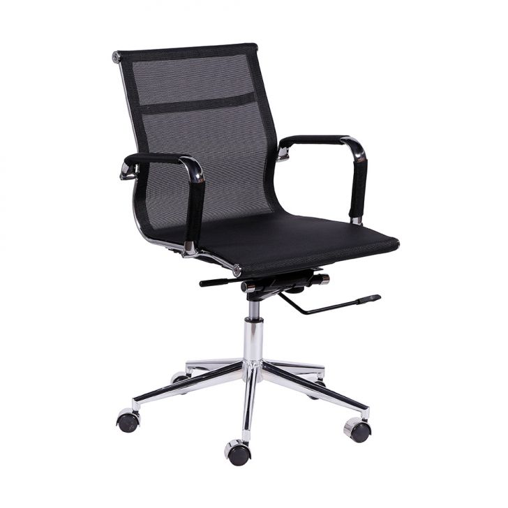 Cadeira De Escritório Diretor Eames I Preta