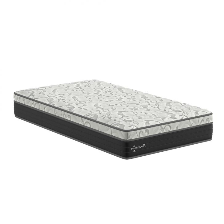 Colchão Solteiro King Amarilis D33 (28x108x198) Preto E Cinza
