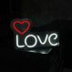 Painel Neon Led Love de Mesa Decoração Acrílico