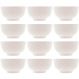 12 Tigelas de Porcelana Branca 280ml Bowls Lyor Diamond para