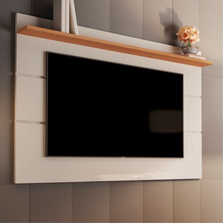 Painel para TV Dubhe 1.6 Off White Nature