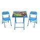 Conjunto Infantil com Mesa e 2 Cadeiras Azul