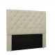 Cabeceira Tania Para Cama Box King 195 cm Corino Bege - D'Rossi