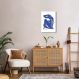 Quadro Matisse Blue Woman 60x43 Filete Branco