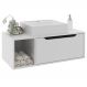 Gabinete 1 Porta Com Cuba Para Banheiro BN3600x44 Branco Tecno Mobili