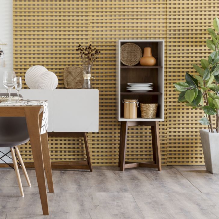 Estante Kindon Off White e Amêndoa