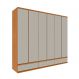 Guarda-Roupa Casal Positano 6 Portas 9 Gavetas Cinamomo e Off White