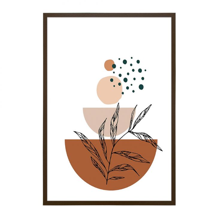 Quadro Abstrato Vasos sem Vidro Colorido 40x60 cm