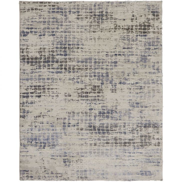 Tapete Rimma Square Retangular Veludo (200x250) Cinza