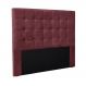 Cabeceira Decorativa Queen Size 1,60M Tropea Veludo Vinho G63 - Gran Belo