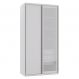 Image of Guarda-Roupa Solteiro com Espelho Reflecta Elite II 2 Portas 3 Gavetas Branco PR677CL51WZGMOB