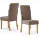Kit 2 Cadeiras Sala De Jantar Malu Suede Marrom Amendoa Henn
