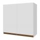 Armário Aéreo 70 cm 2 Portas Branco Reims Madesa