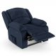 Poltrona do Papai Reclinável Pietra Power Touch FH9 PU Azul - Mpozenato