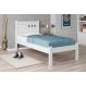 Cama Solteiro Paola II Branco com Colchão