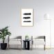 Quadro Pincelada Tripla 100x70 Caixa Marfim