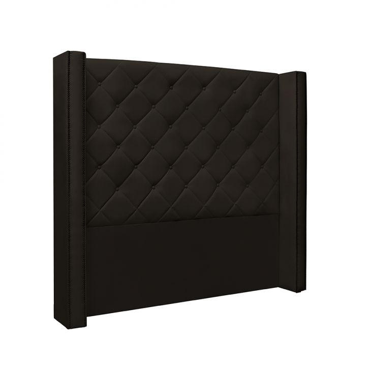 Cabeceira Solteiro Vicenza Poliuretano Marrom