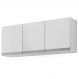 Armario Aereo 120 Cm 3 Portas Andreia Branco REAJL Moveis