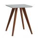 Mesa Lateral Classic Quadrada Branco Acetinado - Imcal Móveis