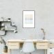Quadro Trust the Process Colors 100x70 Filete Preto