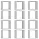 Kit 12 Nichos Organizador 30x30cm Branco G01 - Gran Belo