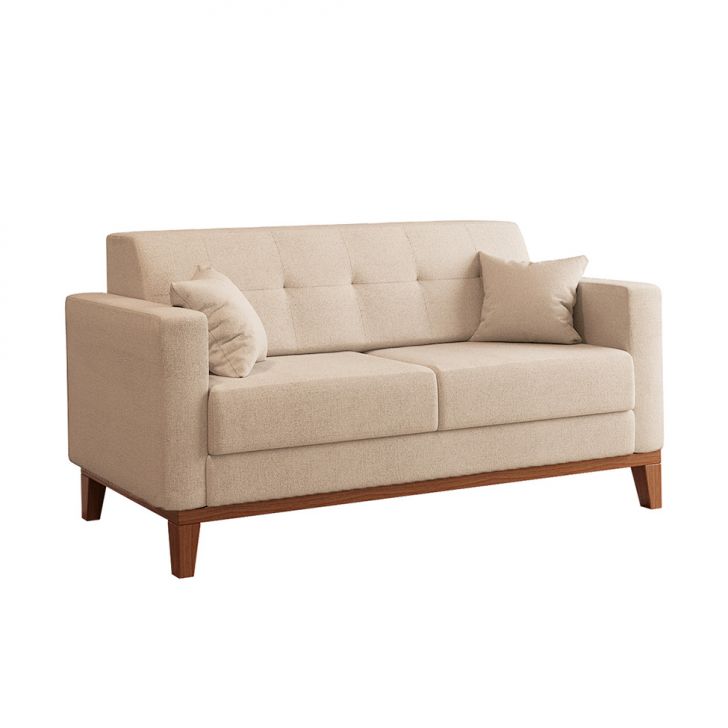 Sofá 2 Lugares Narvik Linho Bege