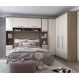 Guarda Roupa Dormitório Modulado Master Casal 1,38 m Canto - Avelã Rústico e Areia - Luciane M19