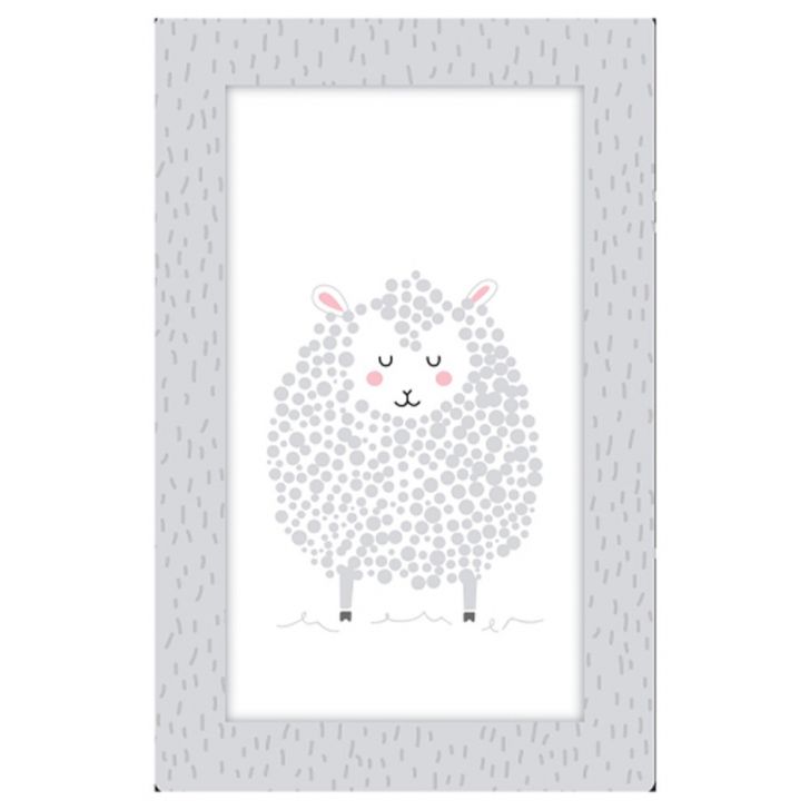 Quadro Placa Decorativa Infantil Ovelha D'Rossi