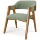 Cadeira Para Sala de Jantar e Estar Living Estofada Suran L02 Bouclê Oliva - Lyam