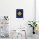 Quadro The Sun Tarot 86x60 Filete Branco