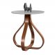 Mesa de Canto Bella Redonda Off White 70 cm