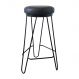 Banqueta Média para Cozinha Bar Balcão Bistrô Mesa Hairpin Preto